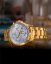 Zlaté pánské hodinky Louis XVI s ocelovým páskem Palais Royale With Diamond 1802 - Gold 43MM