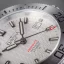 Męski srebrny zegarek Davosa ze stalowym paskiem Argonautic Lumis BS - Silver/Black 43MM Automatic