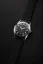 Men's silver Nivada Grenchen watch with leather strap Antarctic 35002M41 35MM