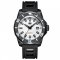 Men's black Phoibos watch with rubber strap Levithan PY032E DLC 500M - Automatic 45MM