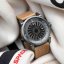 Γκρι ανδρικά ρολόγια Zinvo με λουράκι από γνήσιο δέρμα Blade Encore - Grey 44MM