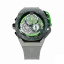 Relógio masculino de prata Mazzucato com bracelete de borracha RIM Monza Black / Green - 48MM Automatic