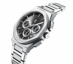 Stříbrné pánské hodinky NYI Watches s ocelovým páskem Fulton 2.0 - Silver 42MM