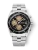Men's silver Nivada Grenchen watch with steel strap Chronosport Mecaquartz 77001Q45 38MM