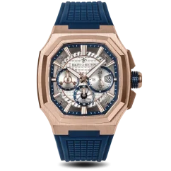 Orologi da uomo in oro Ralph Christian con un braccialetto di gomma The Equinox Chrono - Atlantic Crest 47MM