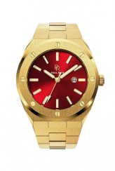 Men's Paul Rich gold watch with steel strap Sultan's Ruby 45MM