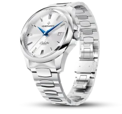 Montre Venezianico pour homme en argent avec bracelet en acier Redentore 1221507C 40MM