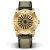 Zlatni muški Zinvo satovi s remenom od prave kože Blade - Gold 44MM