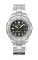 Zilverkleurig herenhorloge van Delma Watches met stalen riem band Quattro Silver Black 44MM Automatic