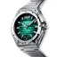 Men's silver Bomberg Watch with steel strap EDGE GREEN 43MM Automatic
