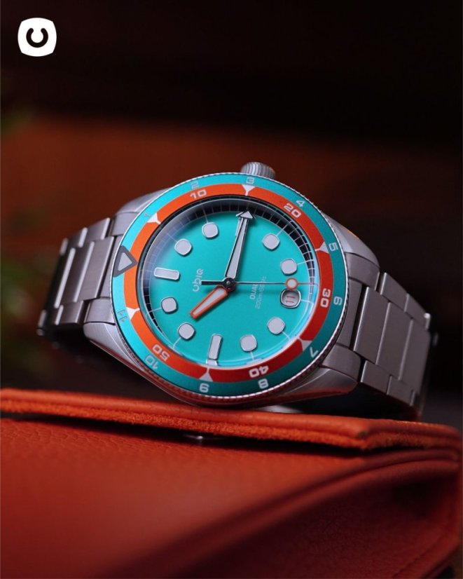 Muški sat UBIQ s čeličnim remenom DUAL - SEASET 39MM Automatic