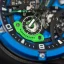 Stříbrné pánské hodinky Ralph Christian s gumovým páskem The Apex Chrono - Celestial Blue 46MM
