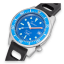 Herrenuhr aus Silber Squale mit Gummiband 1521 Blue Blasted Rubber - Silver 42MM Automatic