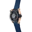 Men's Mazzucato black watch with rubber strap LAX Dual Time Black / Gold - 48MM Automatic