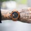 Stříbrné pánské hodinky Ralph Christian s gumovým páskem The Apex Chrono - Sunset Orange 46MM