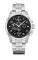 Stříbrné pánské hodinky Delma s ocelovým páskem Klondike Classic Silver / Black 44MM Automatic