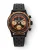 Černé pánské hodinky Nivada Grenchen s koženým páskem Chronoking Mecaquartz Black Racing Strap 87041Q10 38MM