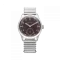 Strieborné pánske hodinky Praesidus s oceľovým opaskom DD-45 Tropical Steel 38MM Automatic