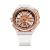 Zlaté pánske hodinky Mazzucato s gumovým pásikom Rim Sport Gold / White - 48MM Automatic