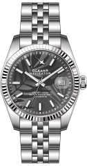 Men's silver Ocean X watch with steel strap NAVIGATOR NVS321 - Silver Automatic 39MM