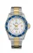 Relógio Delma Watches prata para homens com pulseira de aço Santiago Silver / Gold White 43MM Automatic