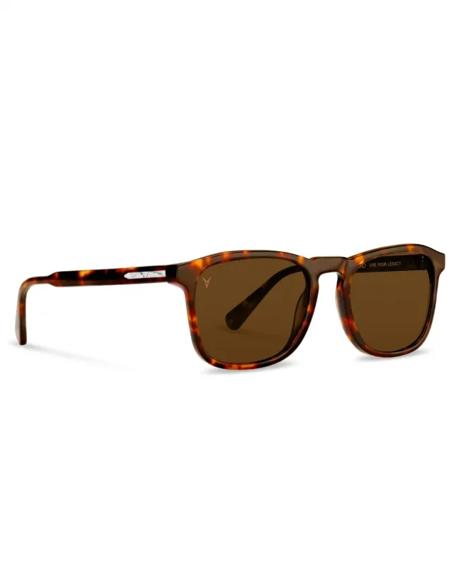 Brown men's Vincero sunglasses The Midway - Whiskey Tortoise