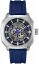 Zilverkleurig herenhorloge van Audaz Watches met een rubberen band Maverick ADZ3060-02 - Automatic 43MM