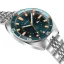 Męski srebrny zegarek Circula Watches ze stalowym paskiem AquaSport GMT - Blue 40MM Automatic
