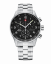 Męski srebrny zegarek Swiss Military Hanowa ze stalowym paskiem Chronograph SM34012.01 41MM