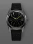 Men's silver Nivada Grenchen watch with leather strap Antarctic Spider 35011M15 35M